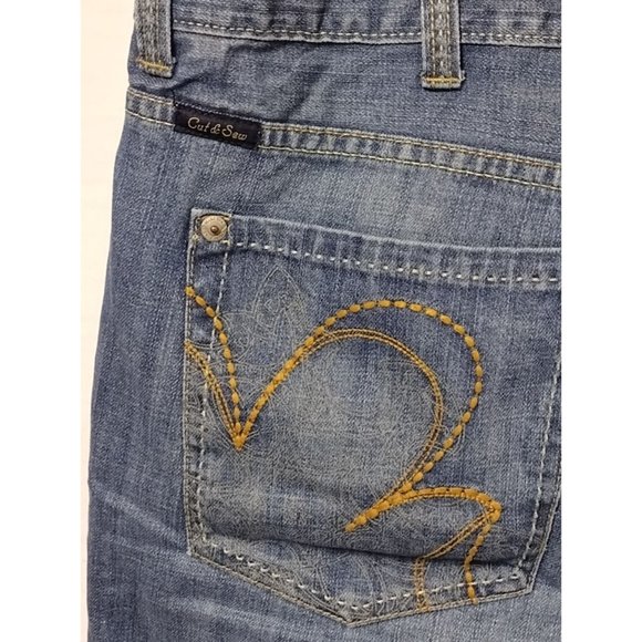 Marc Ecko Women's Boot‎ Cut Size 40x32 Blue Denim Jeans - Picture 6 of 7